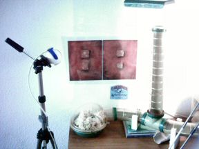 Lucy is loving the art by Christina Long