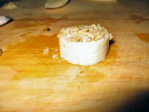 Banasplit/cake for my hamster Lucy.