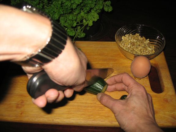 Cookin' Ceasar Salad for my hamster Lucy.