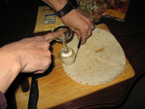 Cookin' a Veggie Taco for my hamster Lucy.