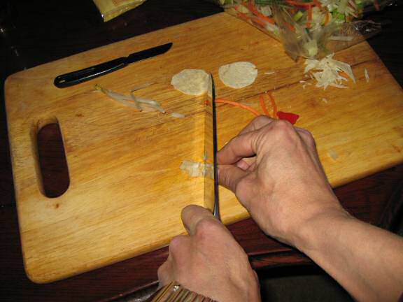 Cookin' a Veggie Taco for my hamster Lucy.