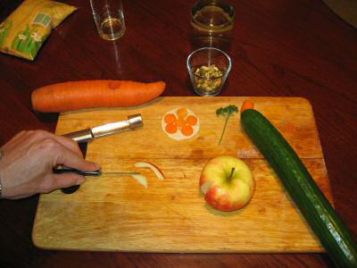 Cookin' micro Veggie Pizza.