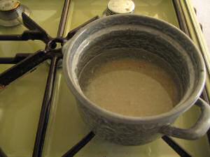 Cookin' r-Ice Tea for my hamster Lucy.