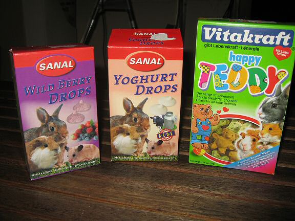 Picture of the treats I bought for Lucy