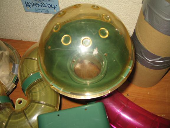 My hamster Lucy's cleaned bedroom.