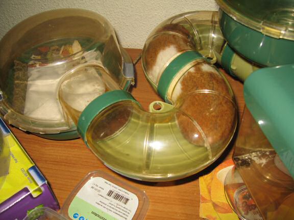 My hamster Lucy's cleaned bedroom.