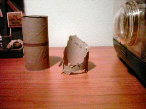 Picture of what my Lucy does with a toilet roll.