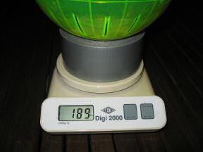 Picture of the weight of Lucy's Explorer ball.