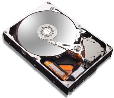 Open view of my new Maxtor harddisk.