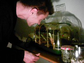 Picture of me trying to get Lucy's attention.