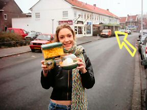 Meinke and my hamster Lucy.