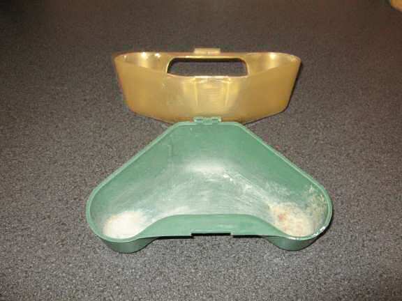 Cleaning Lucy's stuff.