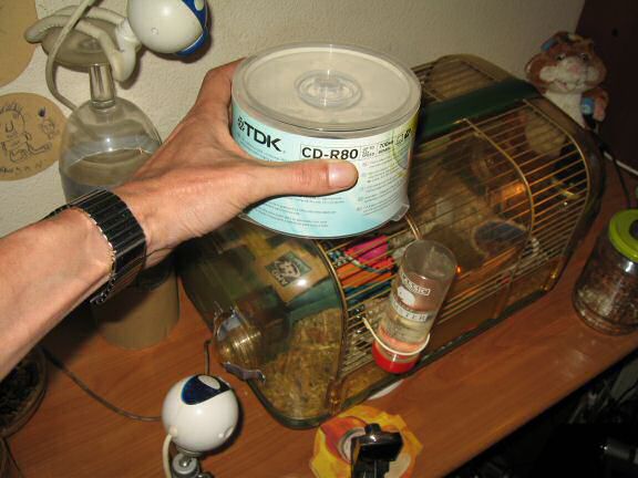 Making a new bedroom for my hamster Lucy.