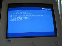 Computer crash: Checking the harddisk.. Yahwn...