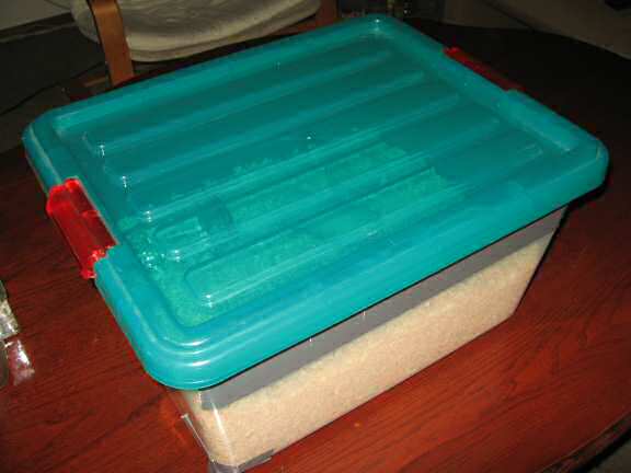 My hamster Lucy's Emergency Kit.