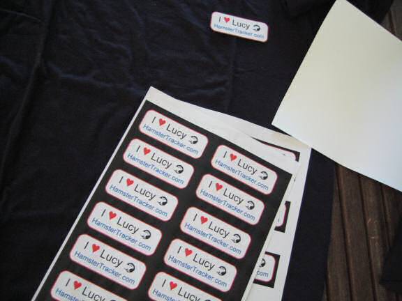 The final print on one sheet of tranfer-paper.