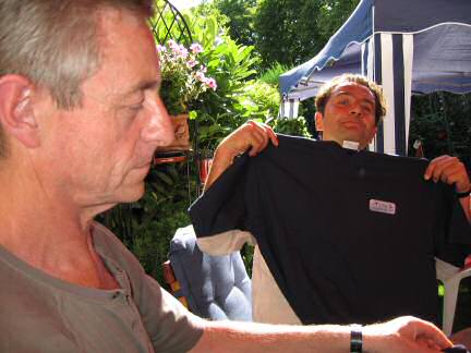 Atie on the left and Olti with his HamsterTracker.com T-shirt.