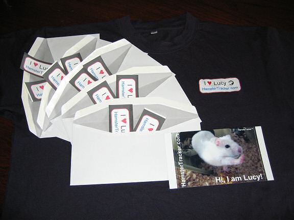 HamsterTracker(tm)-Tees Extreme HamsterTrackin' competition prizes.