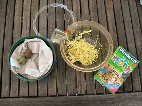 Picture of (my hamster) Lucy's bedroom cleaned.