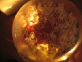 Lucy's bedroom all dirty because of her illness.