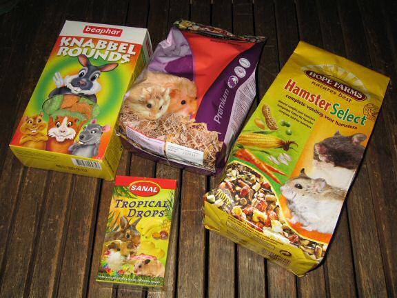 Doing groceries for my hamster Lucy.