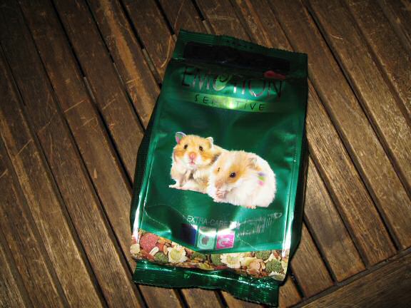 Shopping for my hamster Lucy.