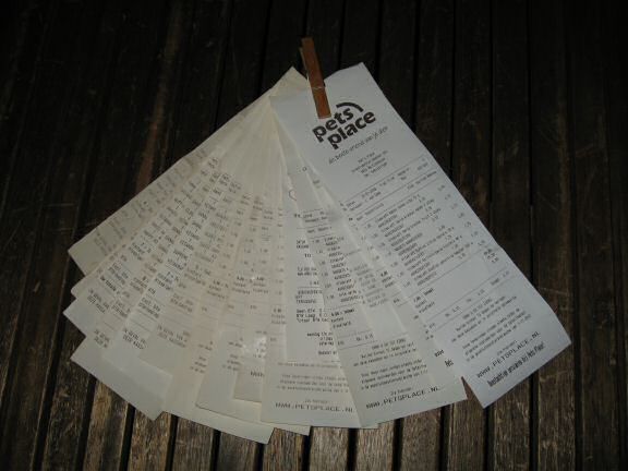 Shopping for my hamster Lucy.