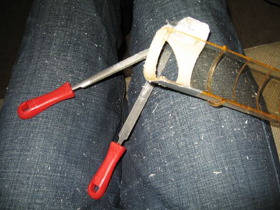 Building a stairway for my hamster Lucy.