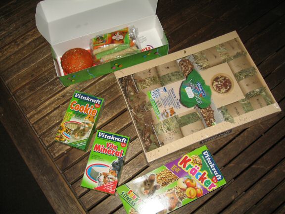 Treats for my hamster Lucy on Animals Day...