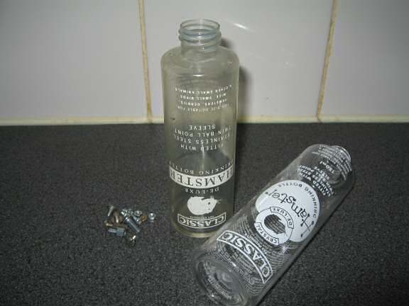 Cleaning, Lucy's waterbottle.