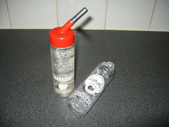 Cleaning, Lucy's waterbottle.