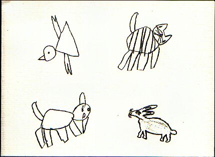 Front of postcard from my vet and assitents!