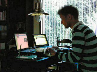 This is me programming to the max.