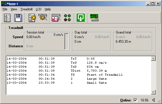 Main screen of Mppp-i application