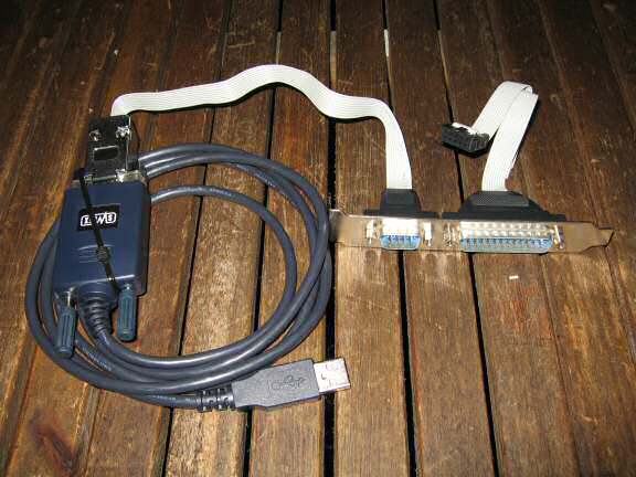 Weekend project, installing USB-RS232 device.