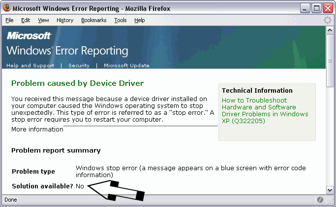Unfortunate, Dream Machine Error Message, nice blue background with nice white characters !