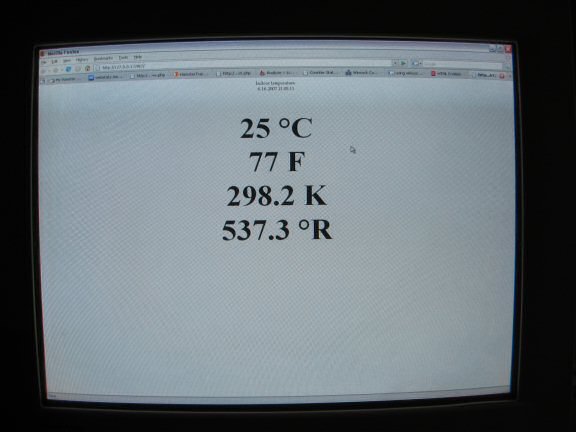 The development of the Intranet Temperature Webserver.