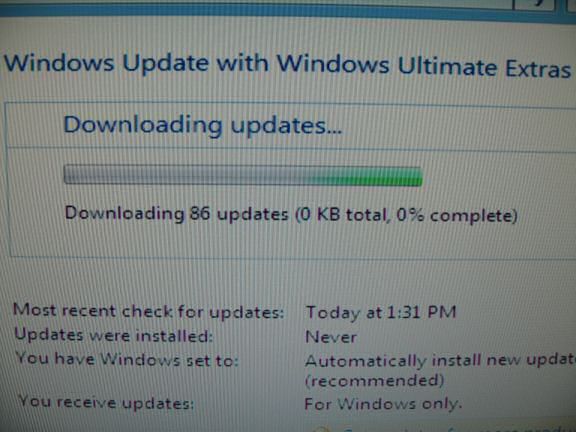 Upgrading the HamsterTracker-Server with Windows Vista Ultimate.