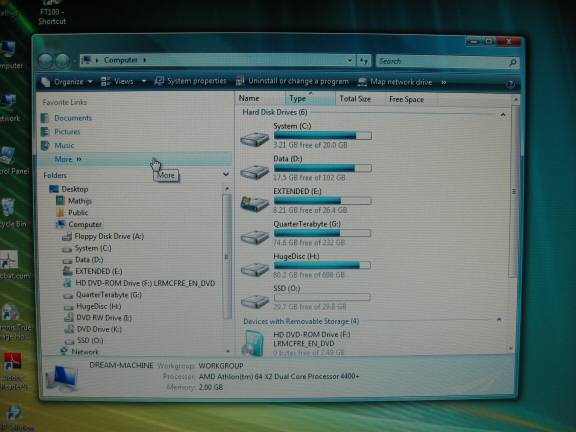Upgrading the HamsterTracker-Server with Windows Vista Ultimate.