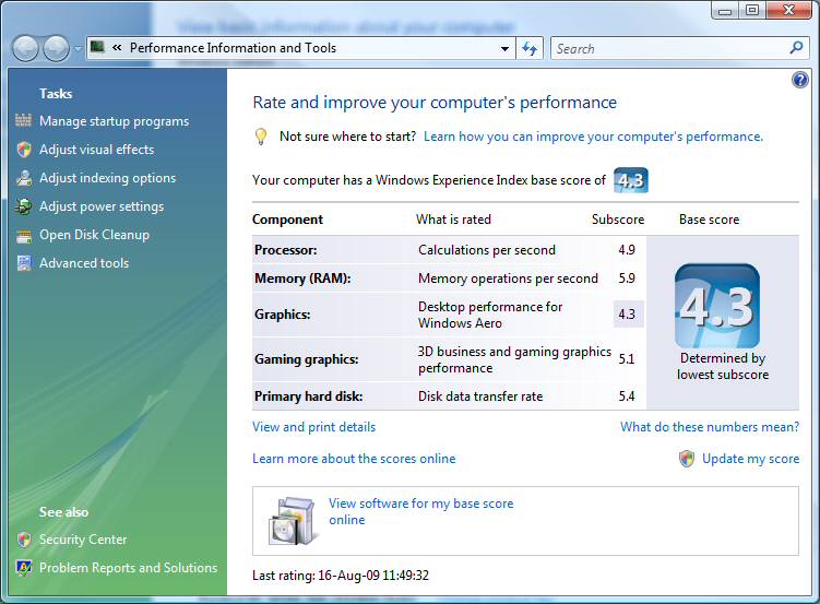 Upgrading the HamsterTracker-Server with Windows Vista Ultimate.