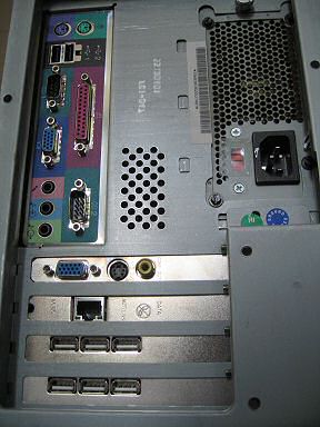 Picture of the rear of my machine, with extra USB ports.