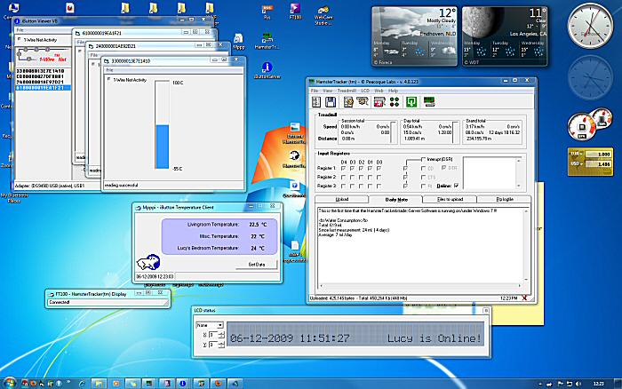Geekin' & Freakin' with my hamster Lucy: the HamsterTracker™-Server, Windows 7 screen shot