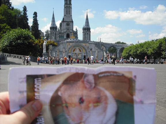 Extreme HamsterTrackin' Lourdes in France by Rhiannon.