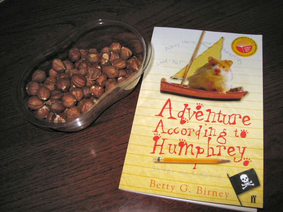 The Book 'Adventure According to Humphrey, a gift from Sandra.
