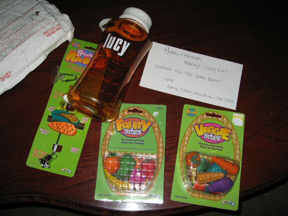 A X-Mas gift for Lucy by Katie & Steve, Colleen & the Todd!