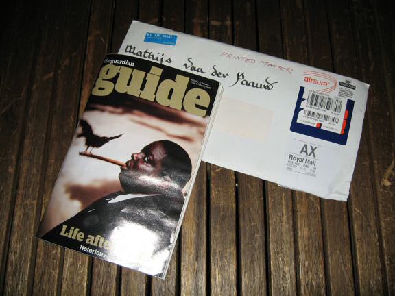 Awesome HamsterTracker™-Snail-Mail; HamsterTracker.com in 'the Guardian', the hardcopy.